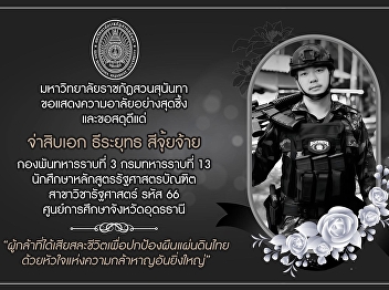 Rajabhat Sunnata Park University My best
regards and congratulations. 