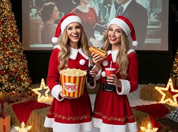 Don't forget to invite your friends to
dress up in Christmas costumes and join
#CCAMovieMarketEnglishBuddy2 tomorrow!
Just register and play the English word
guessing game to get a free hotdog &
popcorn!! ❌First 50 people only!!❌ There
are also other fun