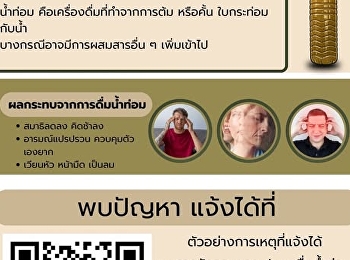 จากการดำเนินโครงการวิศวกรสังคม
กับทางชุมชนบ้านวัดมะเกลือ หมู่ 4
ได้มีการพบถึงปัญหาการติดน้ำกระท่อม