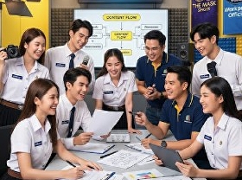 Students produce content in
collaboration with Workpoint
Entertainment.