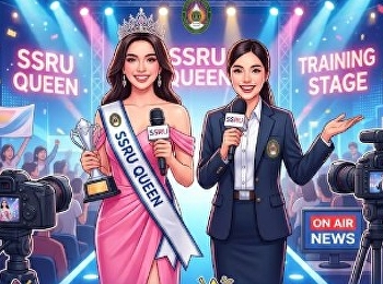 The Communication Arts department
organized the SSRU Queen pageant,
creating a platform for media skills
training.