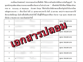 Warning announcement from Suan Sunandha
Rajabhat University